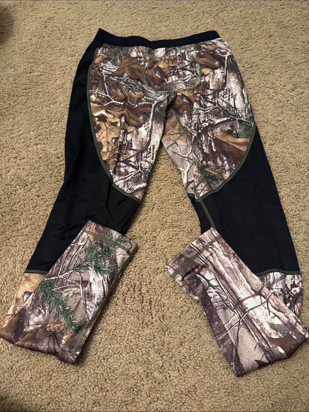 Realtree Brown and Black Camo Performance Leggings